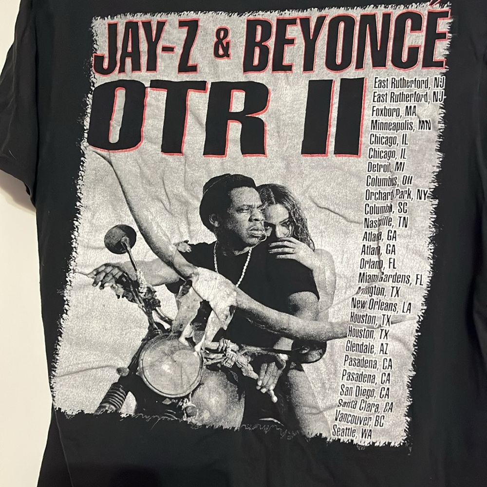 Delta Soft Jay Z and Beyoncé black concert t-shirt. Gently worn - Picture 4 of 5